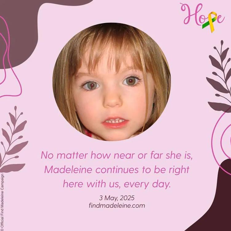 Padres de Madeleine McCann comparten desgarrador mensaje a 18 años de su desaparición - Find Madeleine