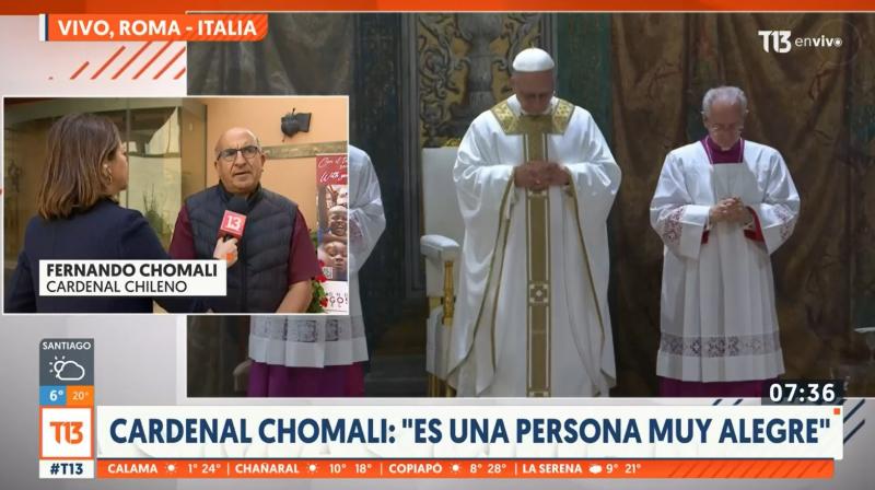 T13 - Cardenal Chomalí habla de papa León XIV