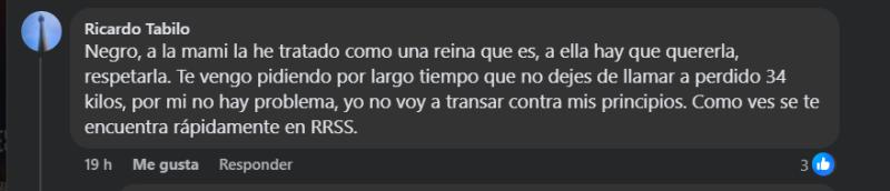 La última respuesta del papá de Alejandro Tabilo en redes sociales - Créditos: Captura publicación Séptimo Game