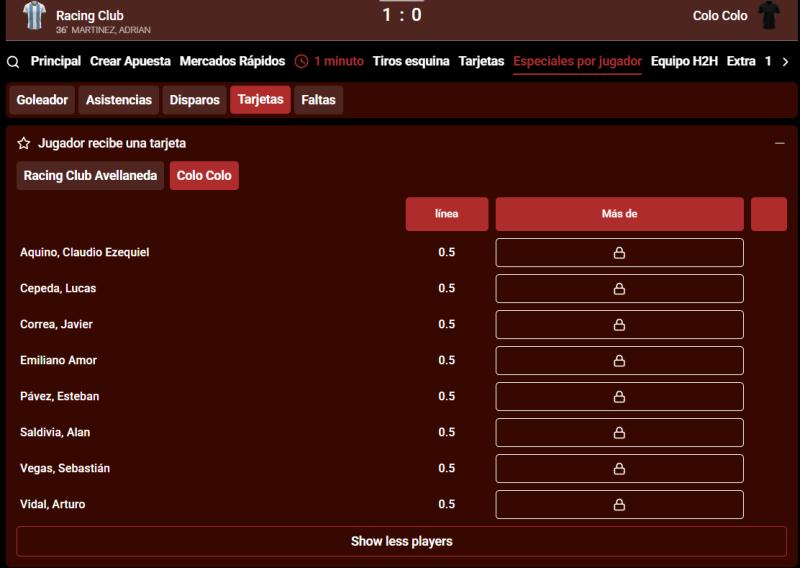 Casino juegaconelking.com te permite apostar por tarjeta a Arturo Vidal - Créditos: Captura