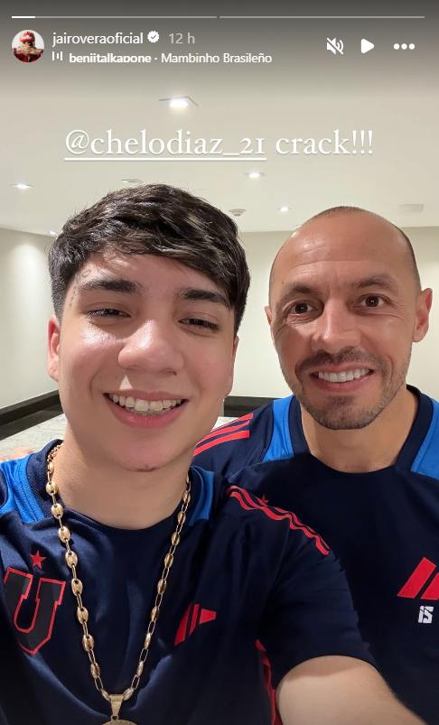 Jairo Vera estuvo con el capitán de U de Chile en Brasil - Créditos: Captura @jairoveraoficial