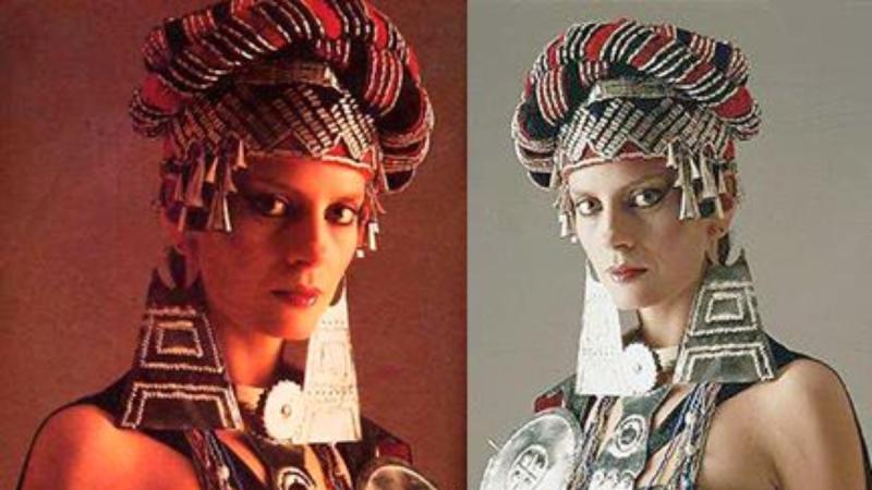 Museo de la Moda - El traje típico de Cecilia Bolocco en Miss Universo