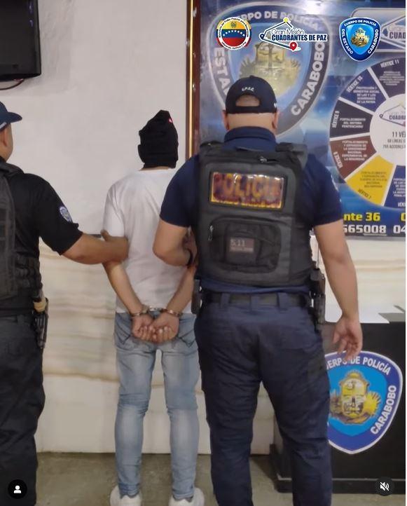 Detención del sospechoso de asesinar a Ana María Pizarro - Policía de Carabobo