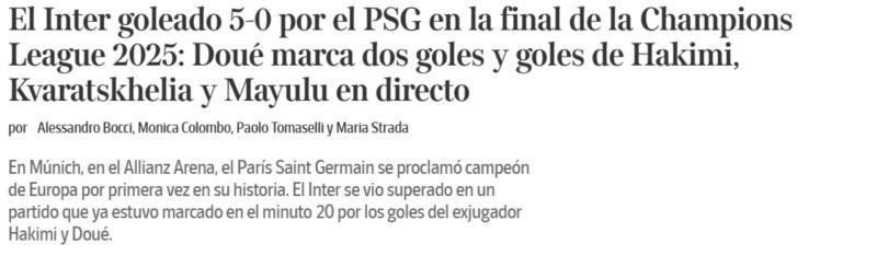 Captura de pantalla - Corriere della Sera