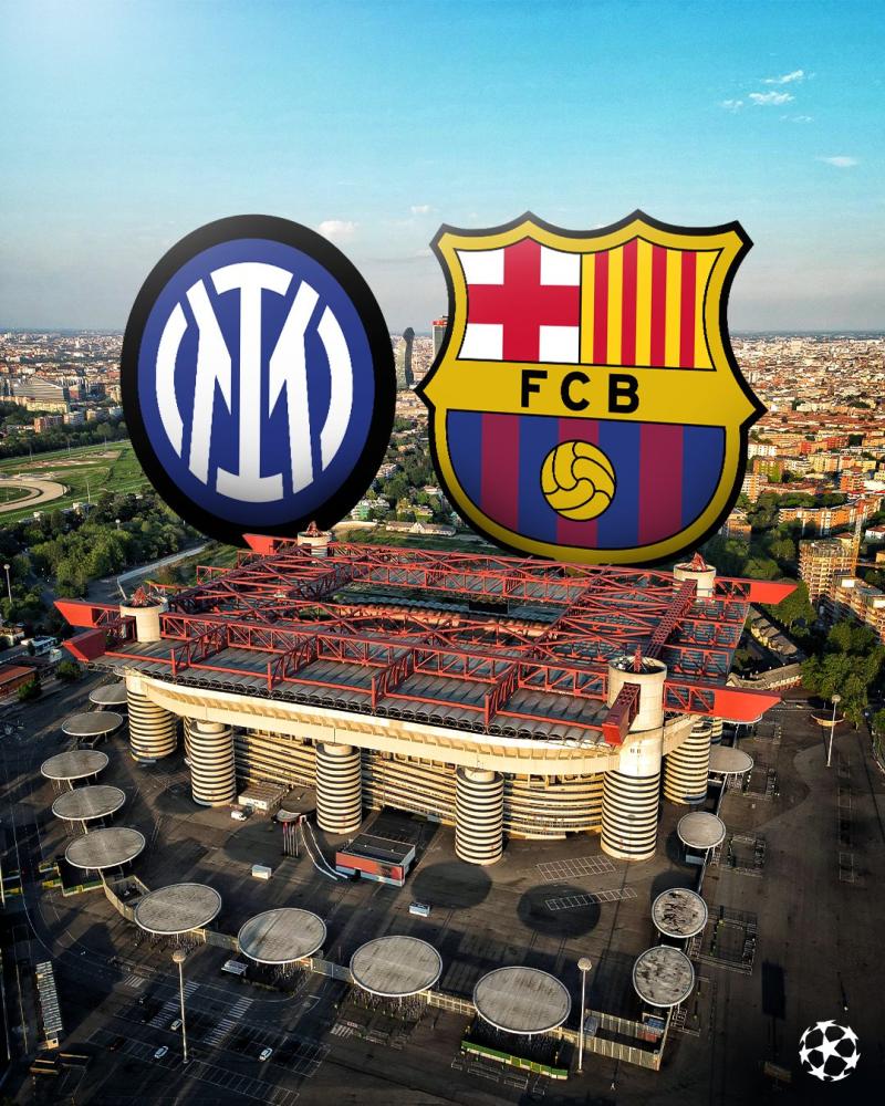 Inter de Milan vs Barcelona por Champions League - Créditos: @ChampionsLeague