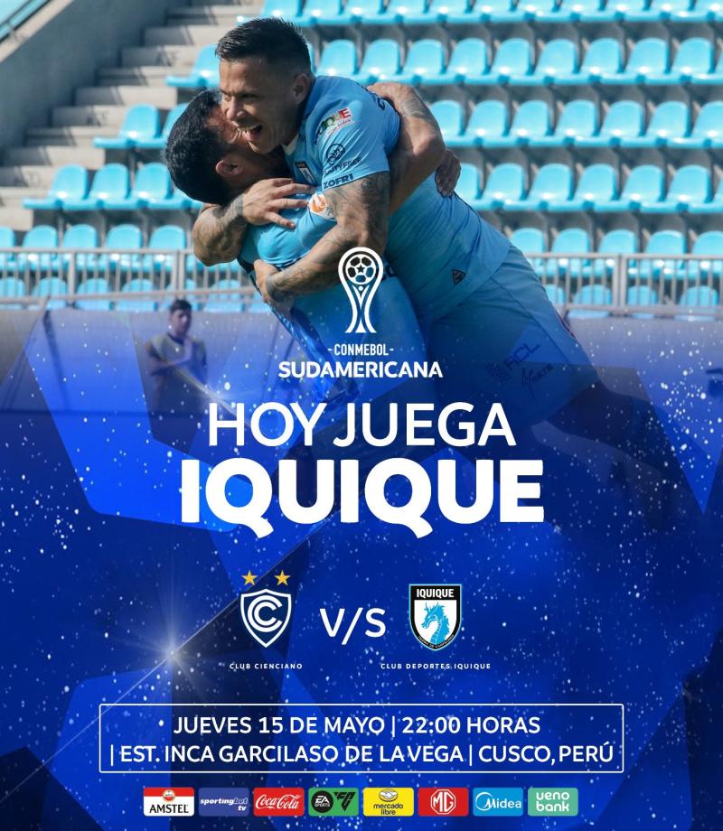 Los Dragones Celestes visitan a Cienciano por la fecha 5 de la Copa Sudamericana - Iquique