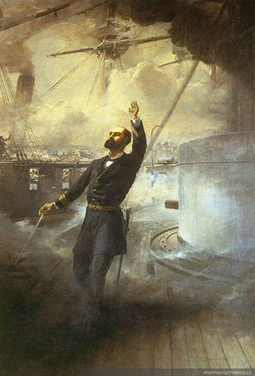 Memoria Chilena - Muerte de Prat, 1889