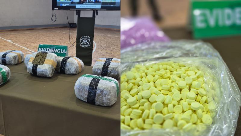 Carabineros - Incautan más de 33 mil dosis de metanfetamina a banda que trasladaba droga en autos de lujo