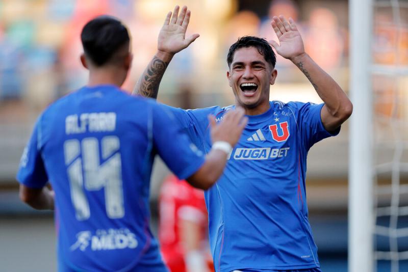 Gustavo Álvarez y primer cortado de U de Chile - Créditos: Photosport