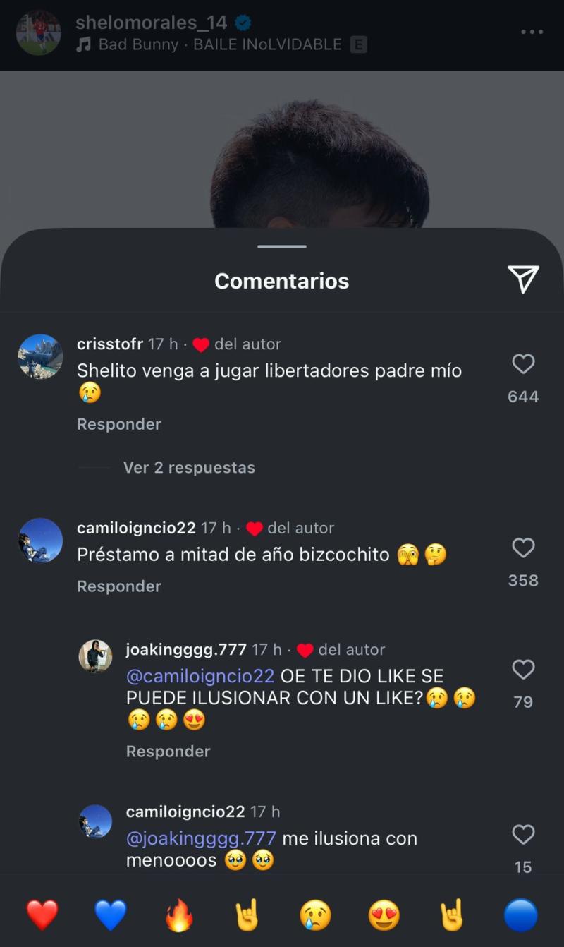 Marcelo Morales le dio like a los hinchas de U de Chile y su pedido para que vuelta - Créditos: Captura