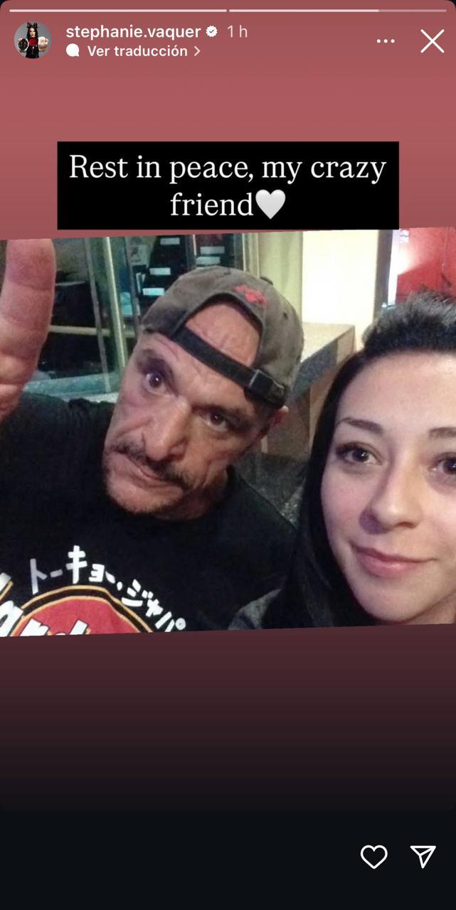 La despedida de Stephanie Vaquer a Sabu - @stephanie.vaquer