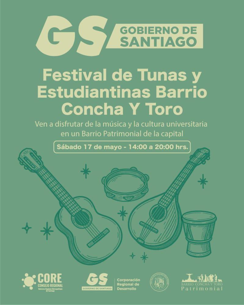 El Barrio Concha y Toro se llena de música y tradición con el Festival de Tunas y Estudiantinas