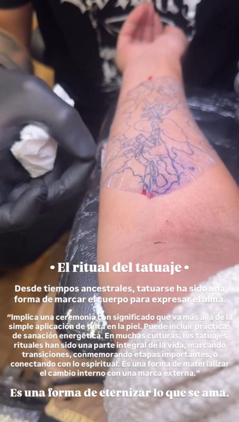 Instagram - María Jesús Sothers se tatuó en honor a su padre Roy Sothers