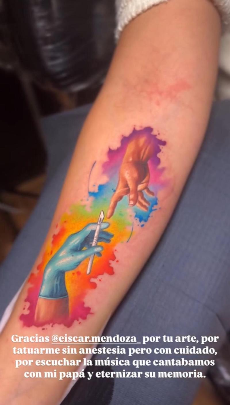 Instagram - María Jesús Sothers se tatuó en honor a su padre