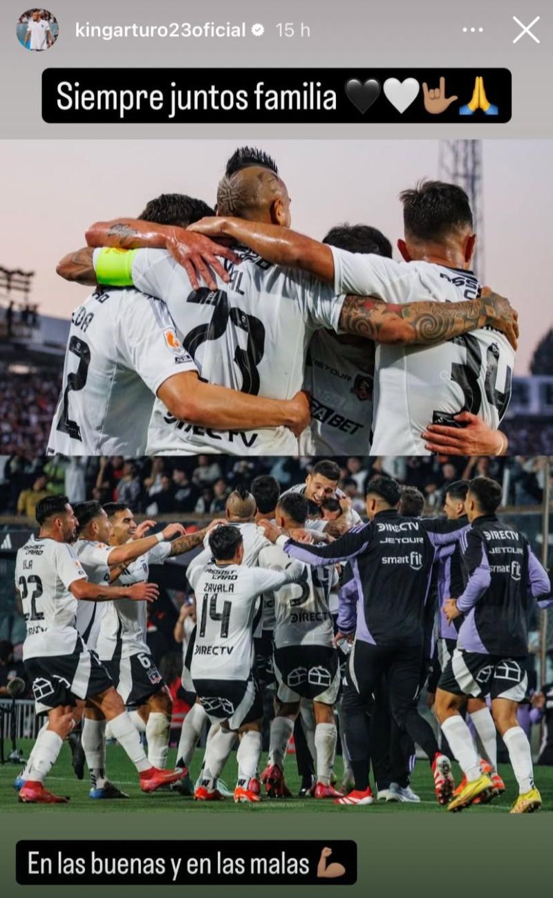 Instagram @kingarturo23oficial - El mensaje de Arturo Vidal tras la victoria de Colo Colo