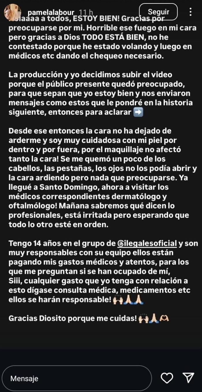 Captura - Aclaración de bailarina de 'Ilegales'