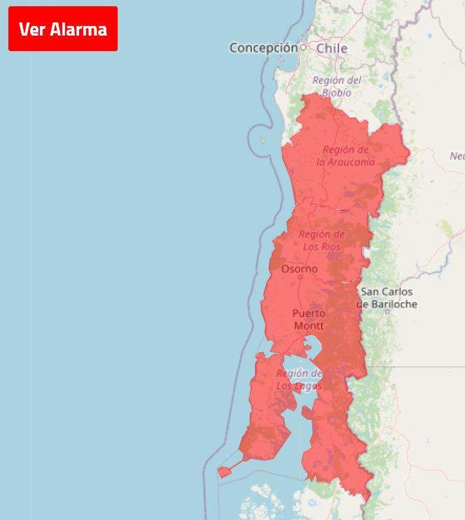 Zona con alarma por tornados y trombas marinas - DMC