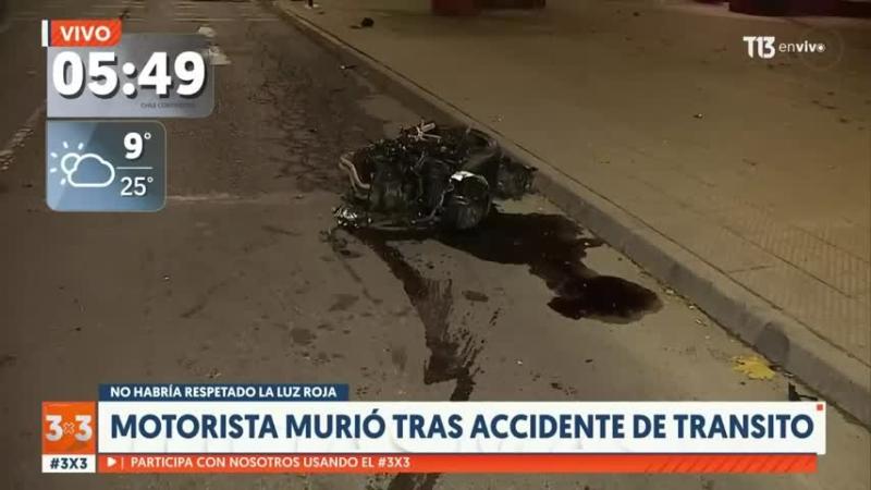 Moto quedó partida a la mitad: Motorista murió tras accidente de tránsito en Maipú