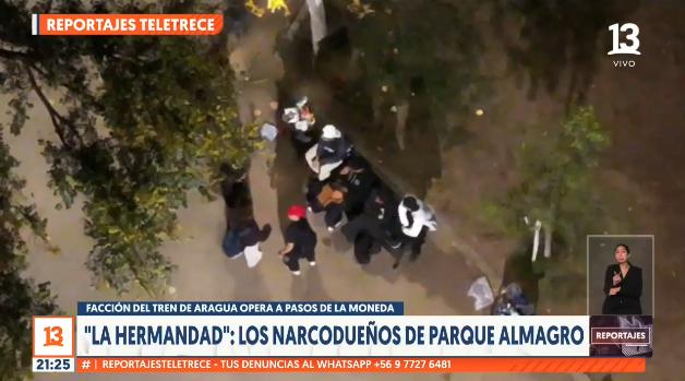 Así operaban los integrantes de "La Hermandad" en medio de fiestas en el Parque Almagro