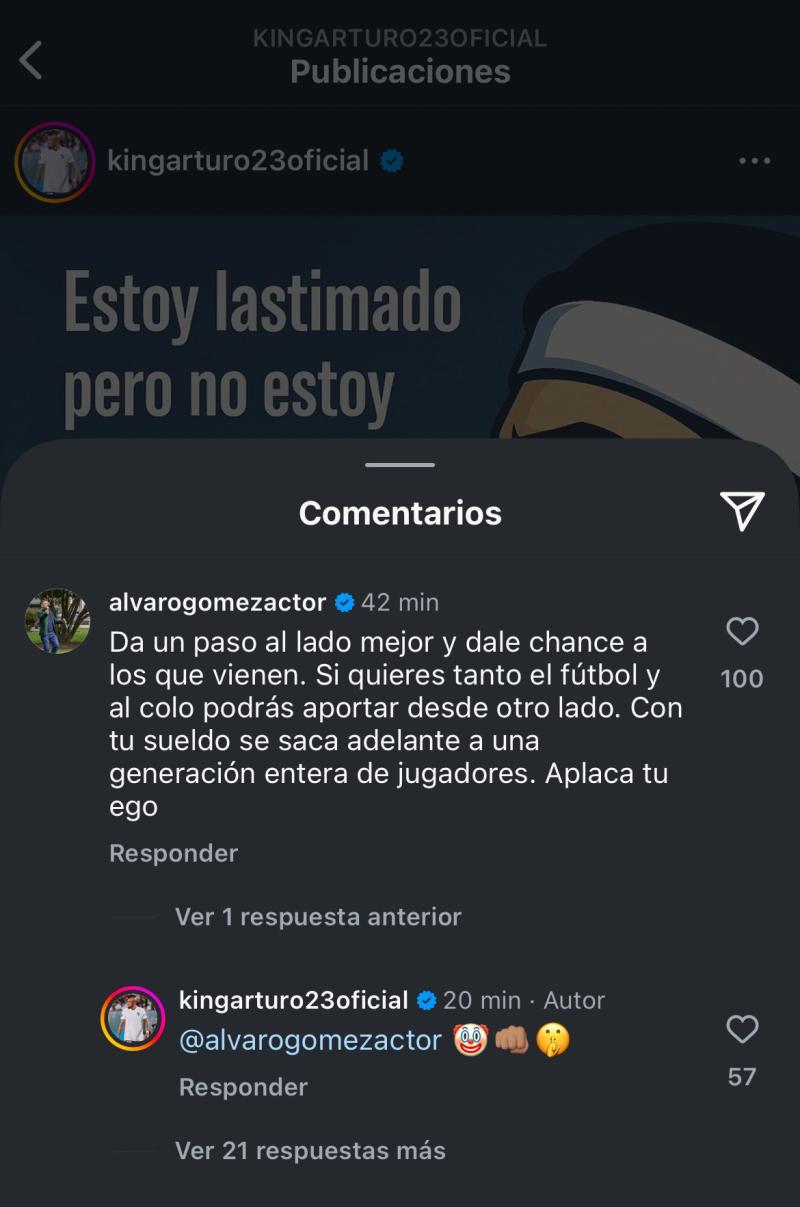El actor Álvaro Gómez realizó una dura crítica contra Arturo Vidal - Créditos: Caprtura