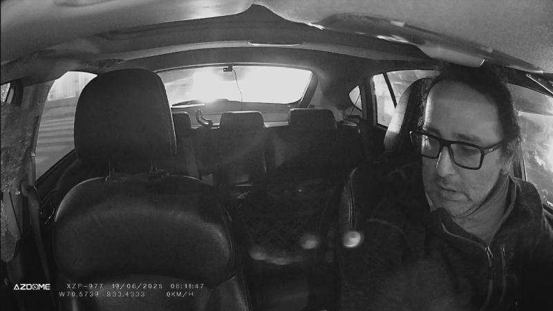 Vicente grabó el momento en que fue asaltado en La Reina - Cedida