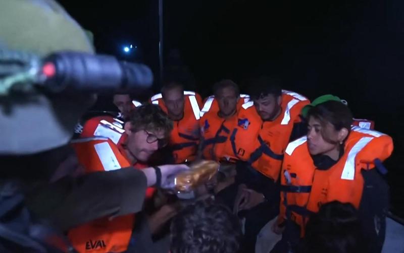 AFP - Pasajeros del barco "Madleen" donde viajaba Greta Thunberg