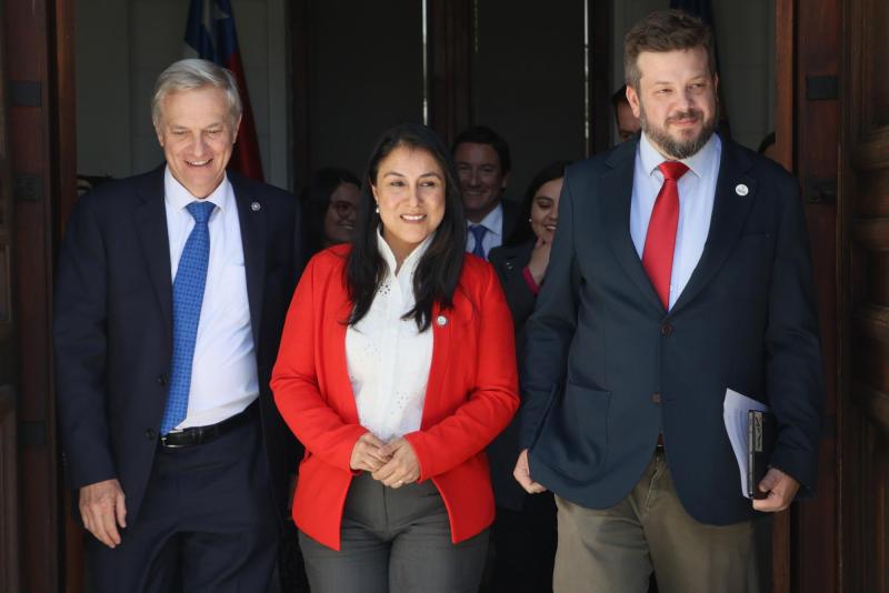 Aton- José Antonio Kast (P. Rep), Francesca Muñoz (PSC) y Johannes Kaiser (PNL)