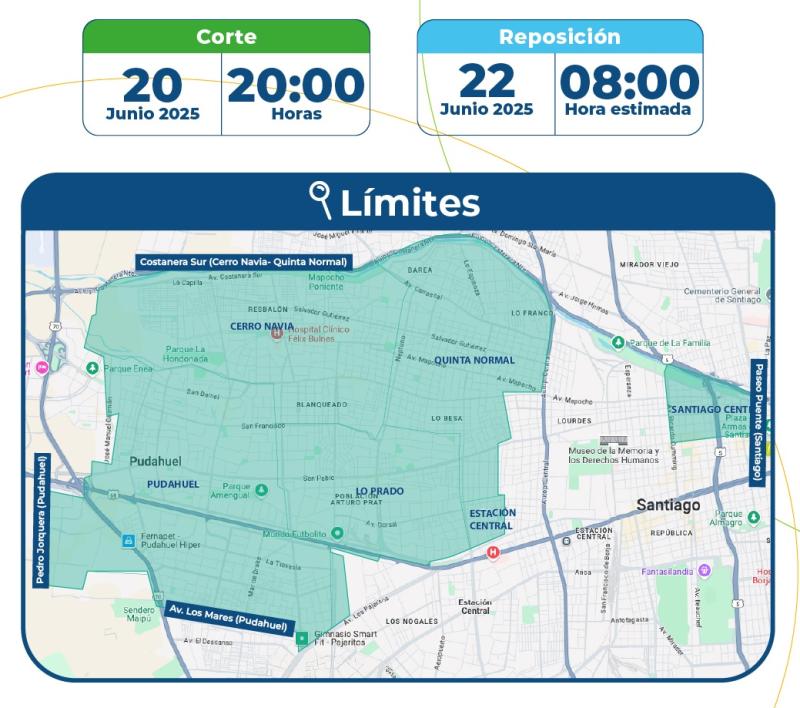 Aguas Andinas - Corte de Agua en la región Metropolitana