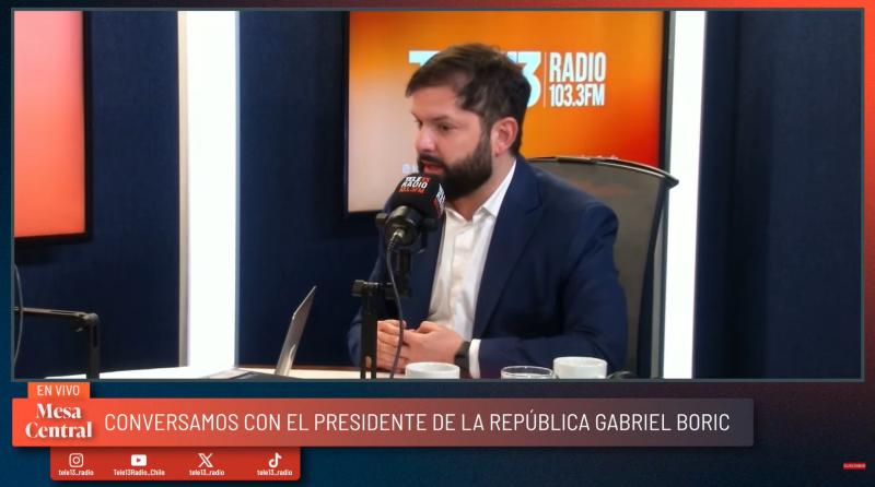 Tele13 Radio - Presidente Gabriel Boric