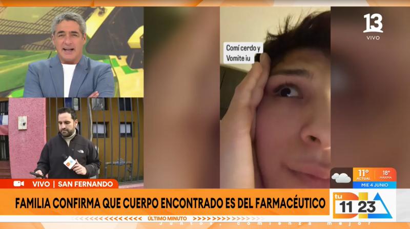 Canal 13 - Última storie que subió Francisco Albornoz en su Instagram