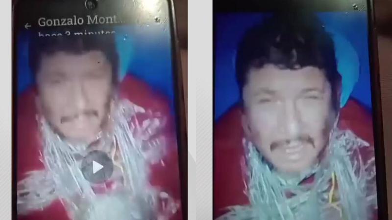 Captura de pantalla - Video de Montoya en las manos de los secuestradores