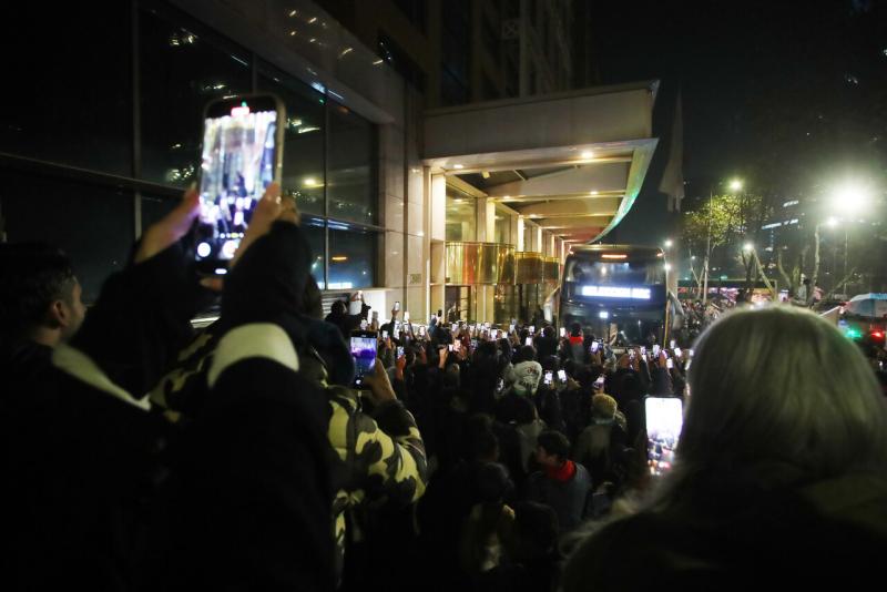Photosport - La llegada de Selección Argentina a Chile