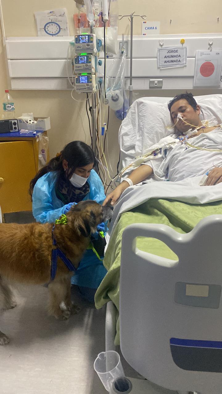 Hospital Dr. Eduardo Pereira - Jorge Ahumada y su perrito Toby