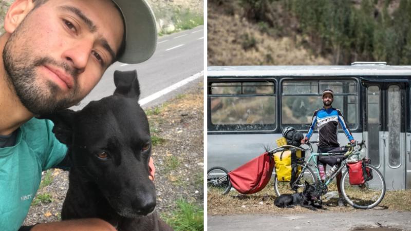 Chileno que viaja con su perro fue retenido en Irán - Instagram