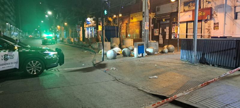 Tiroteo en Estación Central deja dos personas heridas de gravedad, sujeto abrió fuego en la vía pública