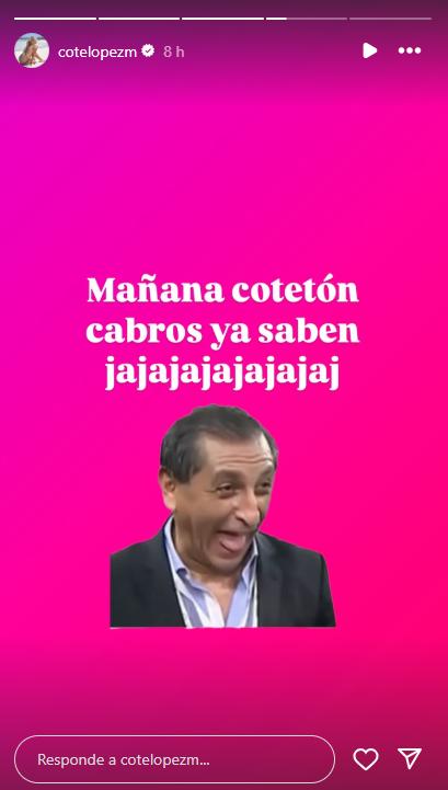 Coté López bromeó por supuesto problema económico - Instagram
