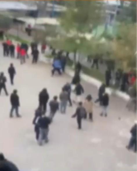 Cedido a T13 - Riña en colegio de Melipilla