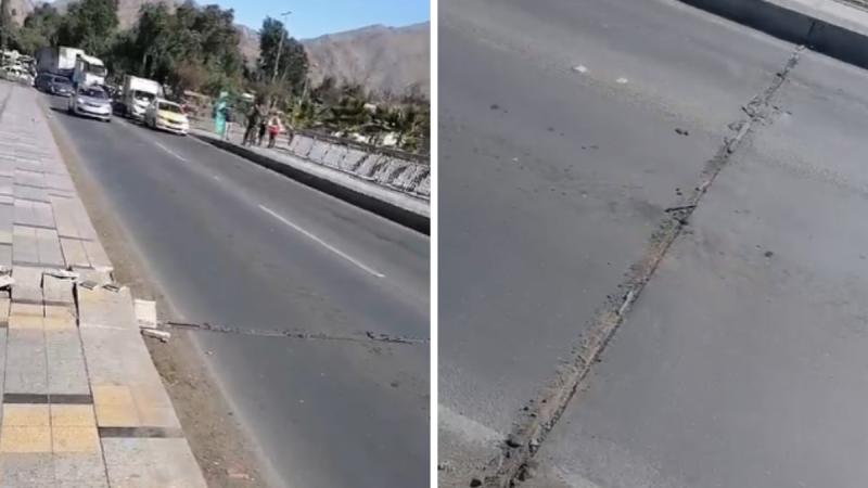 Temblor provocó daños en puente de Copiapó - T13