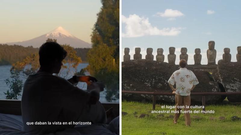 Tiktoker realiza sarcástico video en defensa de los paisajes de Chile - TikTok @baveck