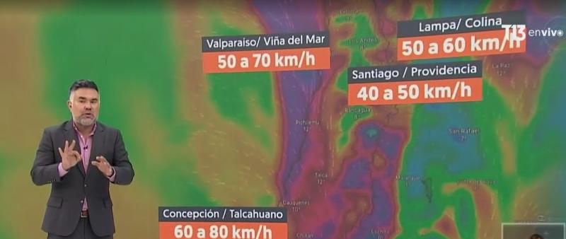 T13 - Vientos de hasta 80 km/h: la especial característica que tendrá el sistema frontal que llega a la zona central