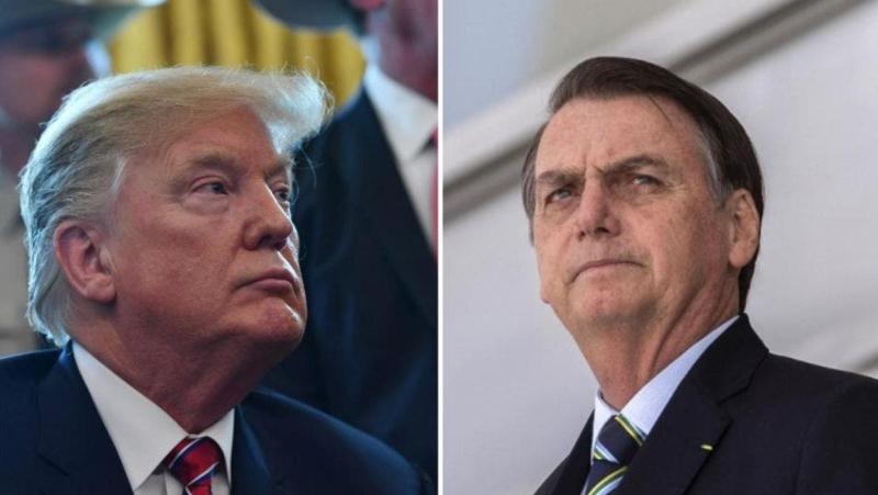 AFP - Donald Trump y Jair Bolsonaro