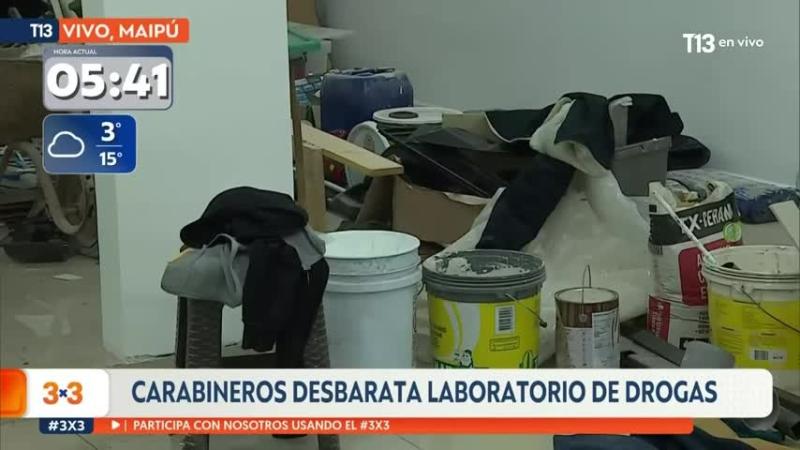 Desbaratan laboratorio de drogas: Tenía sistema de vigilancia en toda la cuadra