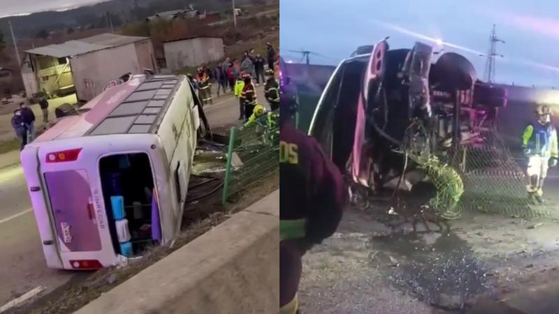 Volcamiento en Carampangue