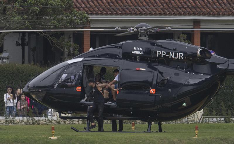Neymar Helicóptero - AFP