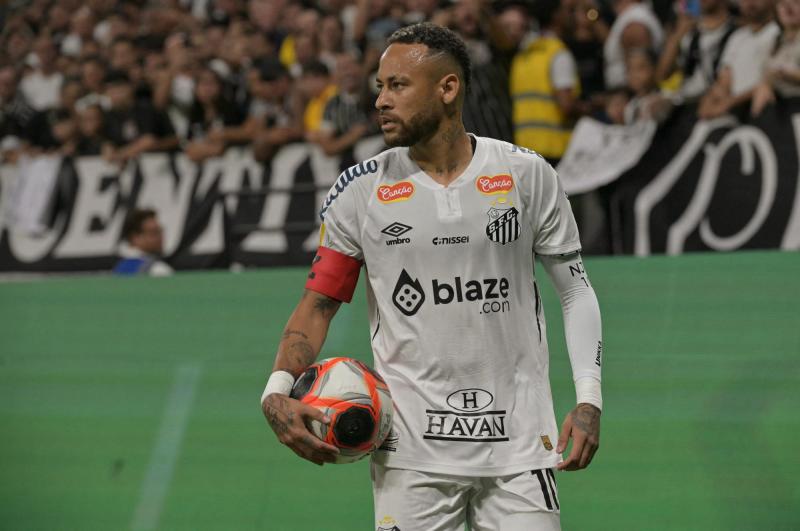 Neymar en Santos - AFP