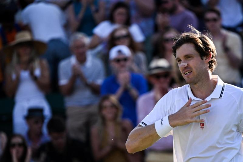 AFP - Nicolás Jarry en Wimbledon