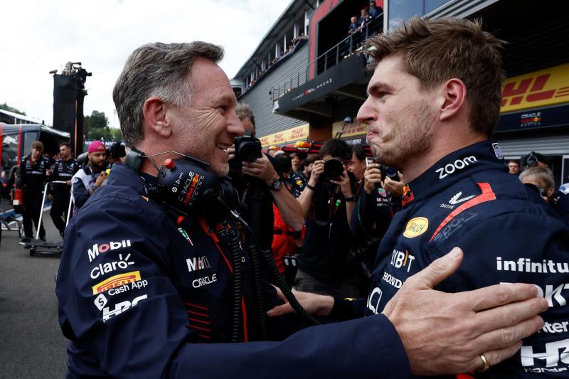 AFP - Christian Horner y Max Verstappen