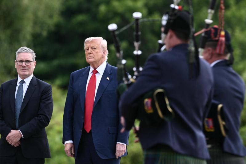 AFP - Trump dio estas declaraciones en su visita a Escocia