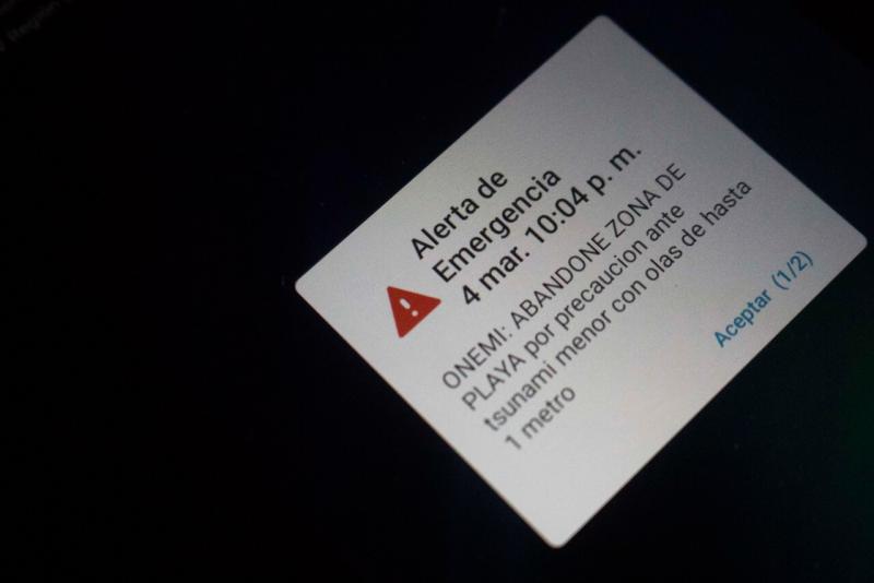 Agencia Uno (referencial) - Amenaza de tsunami