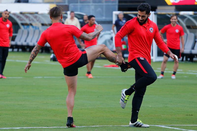 Agencia Uno (archivo) - Eduardo Vargas y Johnny Herrera